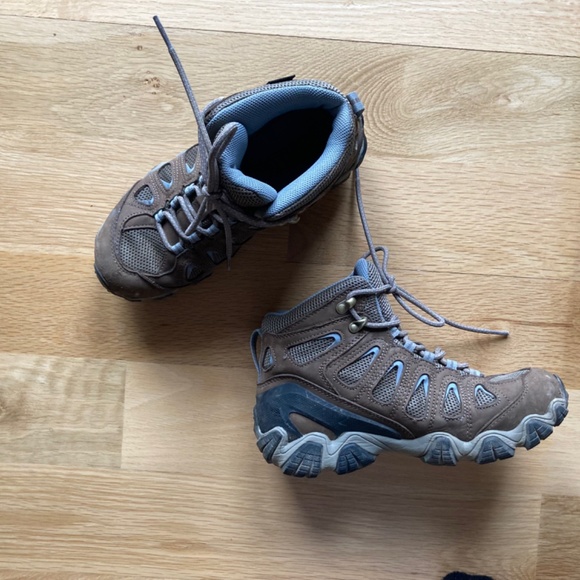 Oboz Sawtooth Mid Rise Waterproof Hiking Boots EUC 7.5 Leather - Picture 3 of 12